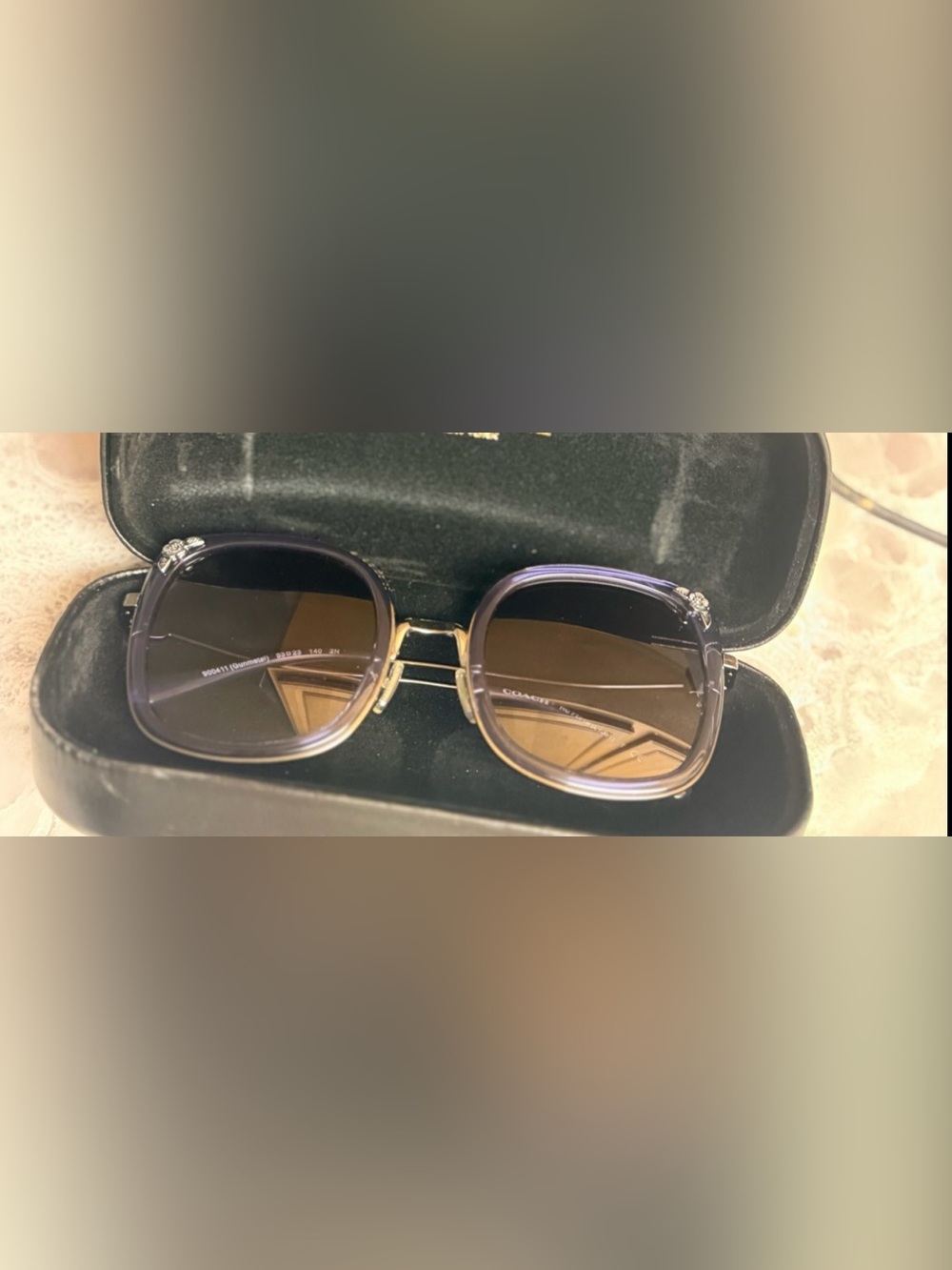 Coach Tea Rose Sunglasses - Blue